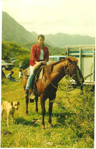 carola on horse