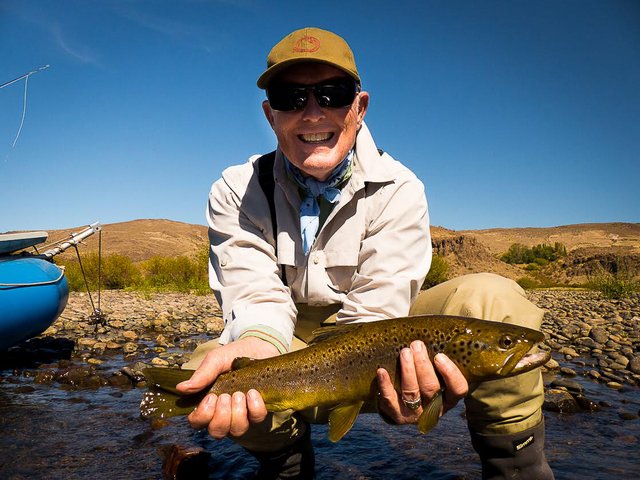 Dave with a solid brown Photo: Esteban Urban