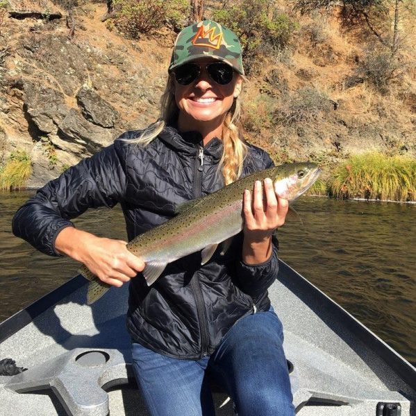 Fly fishing women Trinity river