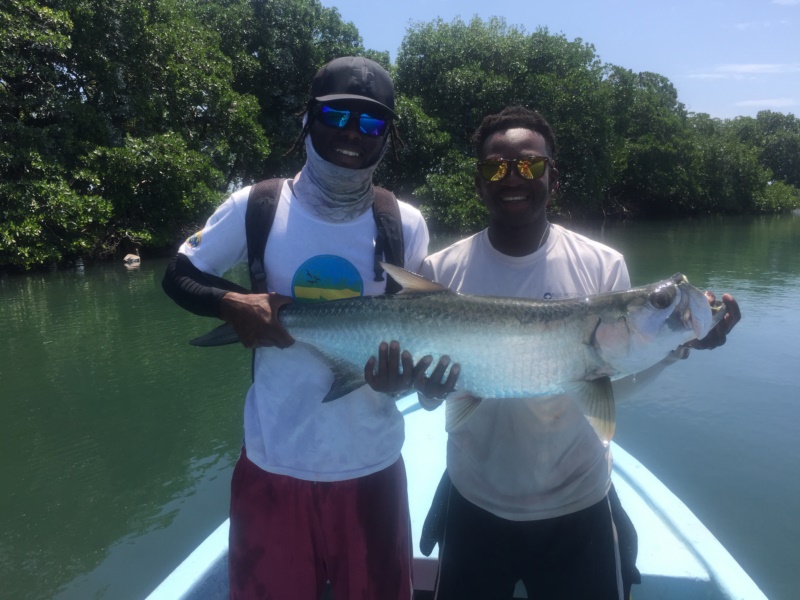 Tarpon fly fishing Hopkins Belize