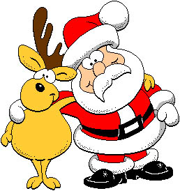 christmas Santa & reindeer