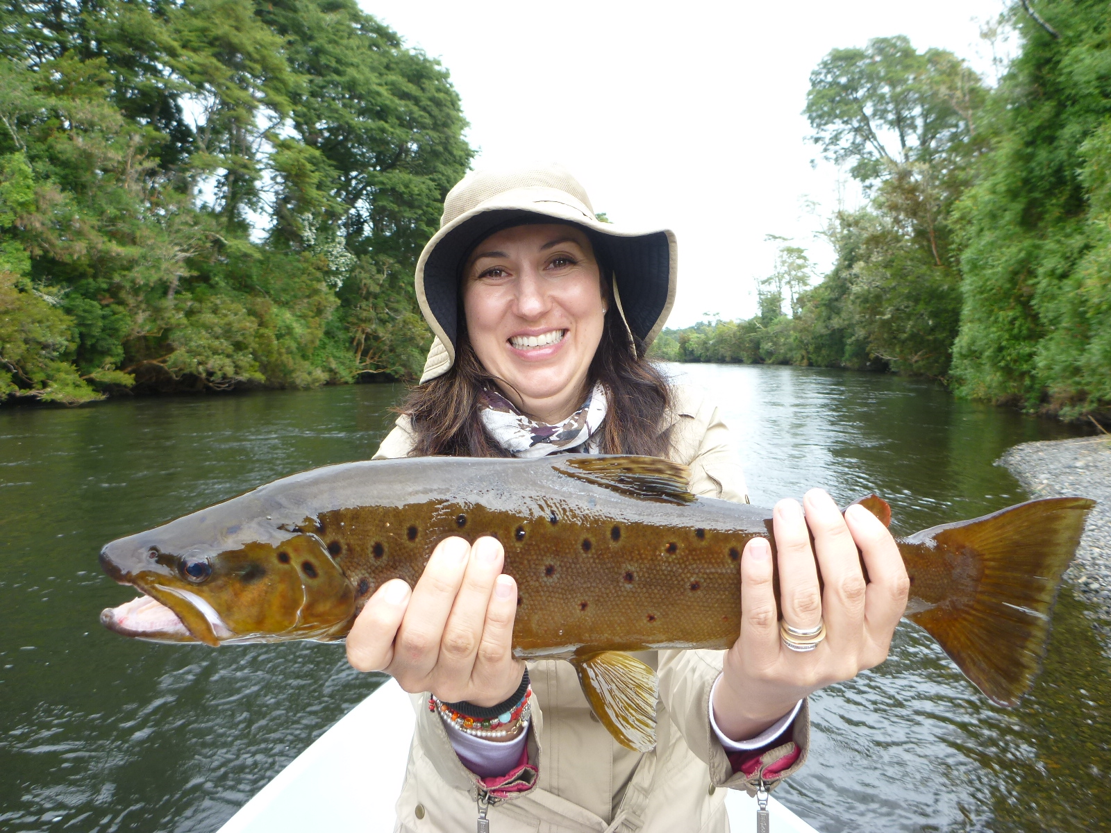 Jack trout fly fishing puerto montt chile