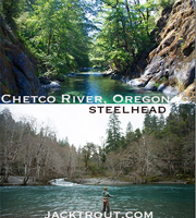 Fly fishing Chetco Oregon 