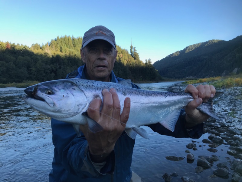 Salmon on the fly Klamath Coastal