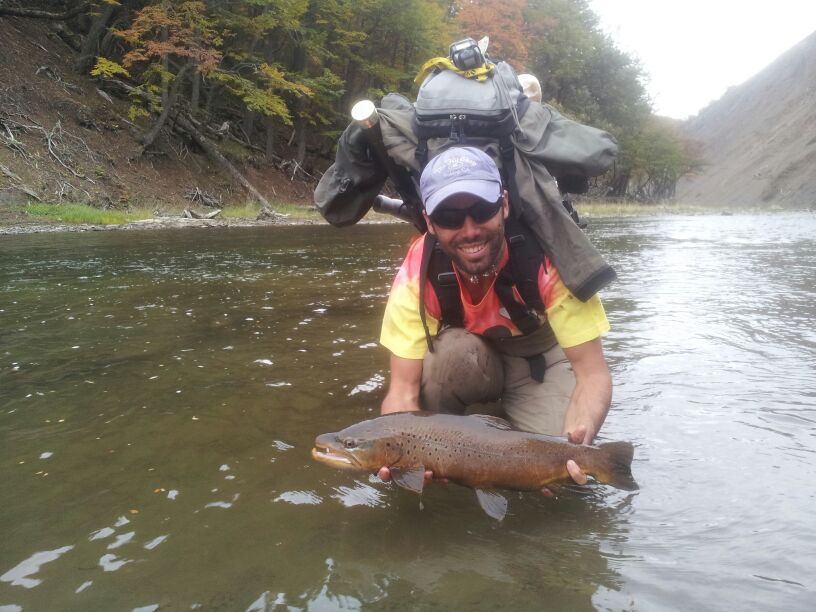 Fly fishing Near Ushuaia Argentina