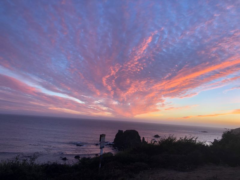 California Coast Klamath summer sunset